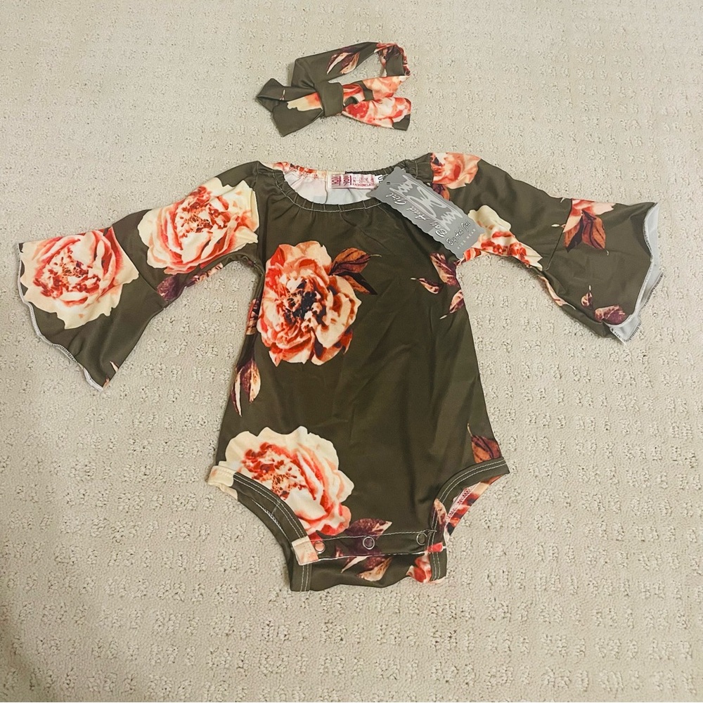 Belle sleeve body suit with headband